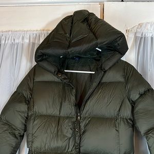 Polo Ralph Lauren Hooded Down Puffer Coat Kid’s Large Ages 12-14 Green
